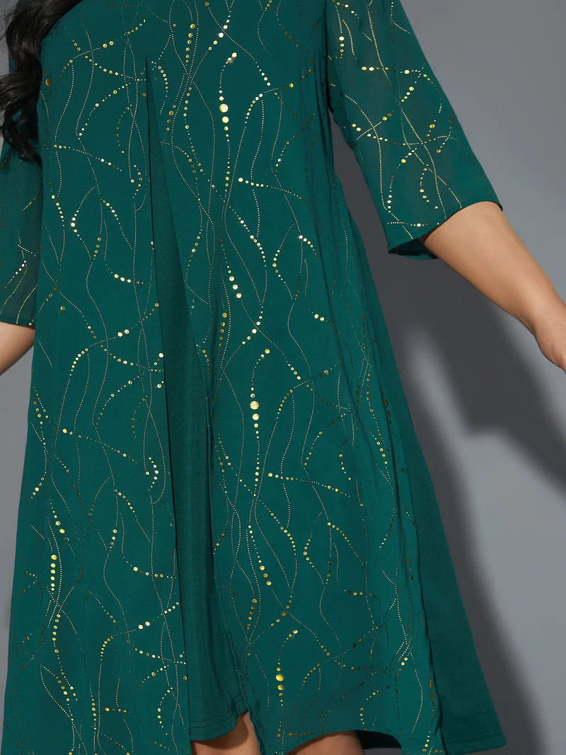 Glitter 2-In-1 Layered Dress