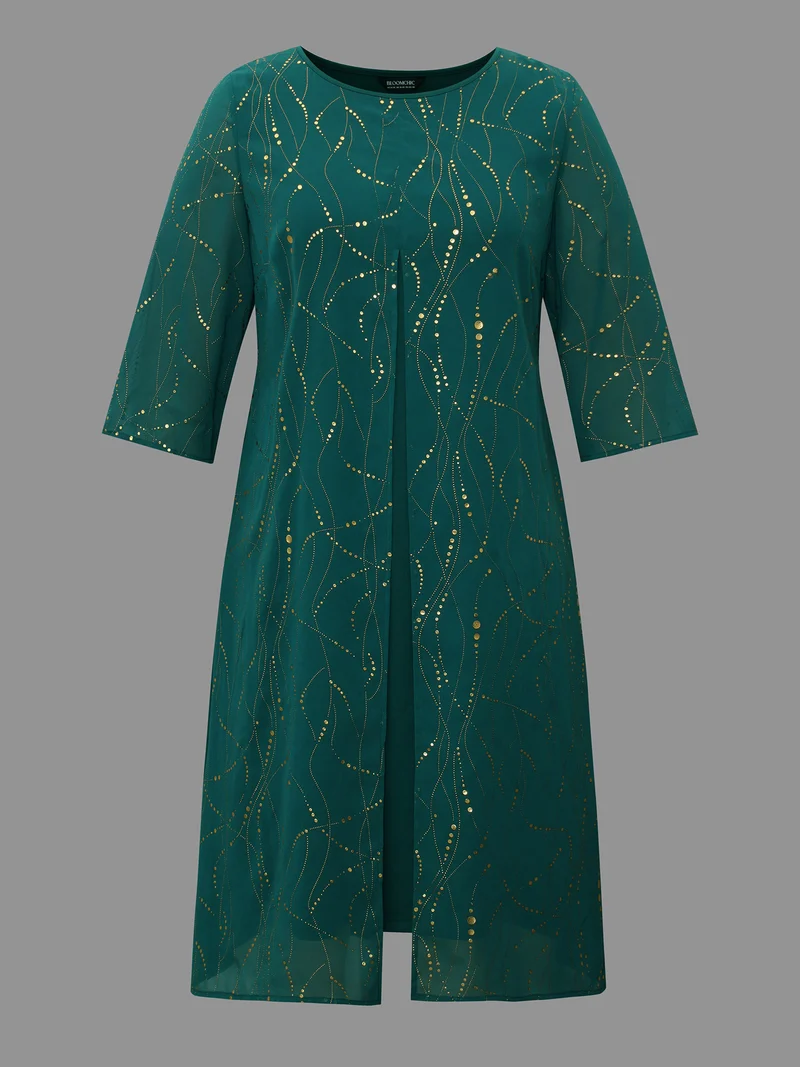 Glitter 2-In-1 Layered Dress