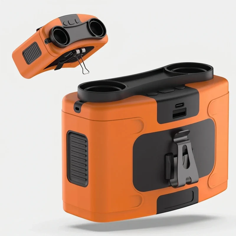 Portable Waist Clip Fan | Rechargeable Hands-Free Personal Cooling Fan