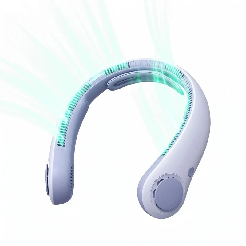Portable Bladeless Neck Fan | Rechargeable Hands-Free Personal Cooling Fan