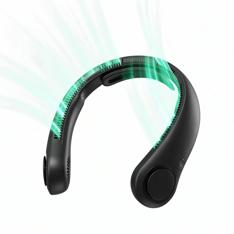 Portable Bladeless Neck Fan | Rechargeable Hands-Free Personal Cooling Fan