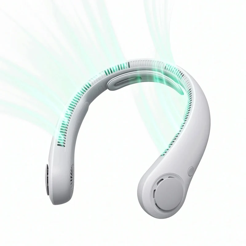 Portable Bladeless Neck Fan | Rechargeable Hands-Free Personal Cooling Fan