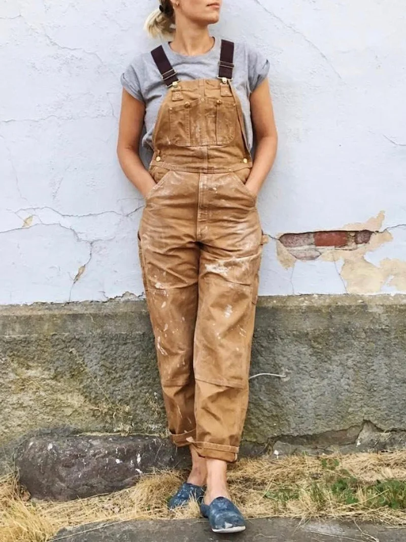 Salopette Femme Tendance – Coupe Décontractée Toutes Saisons