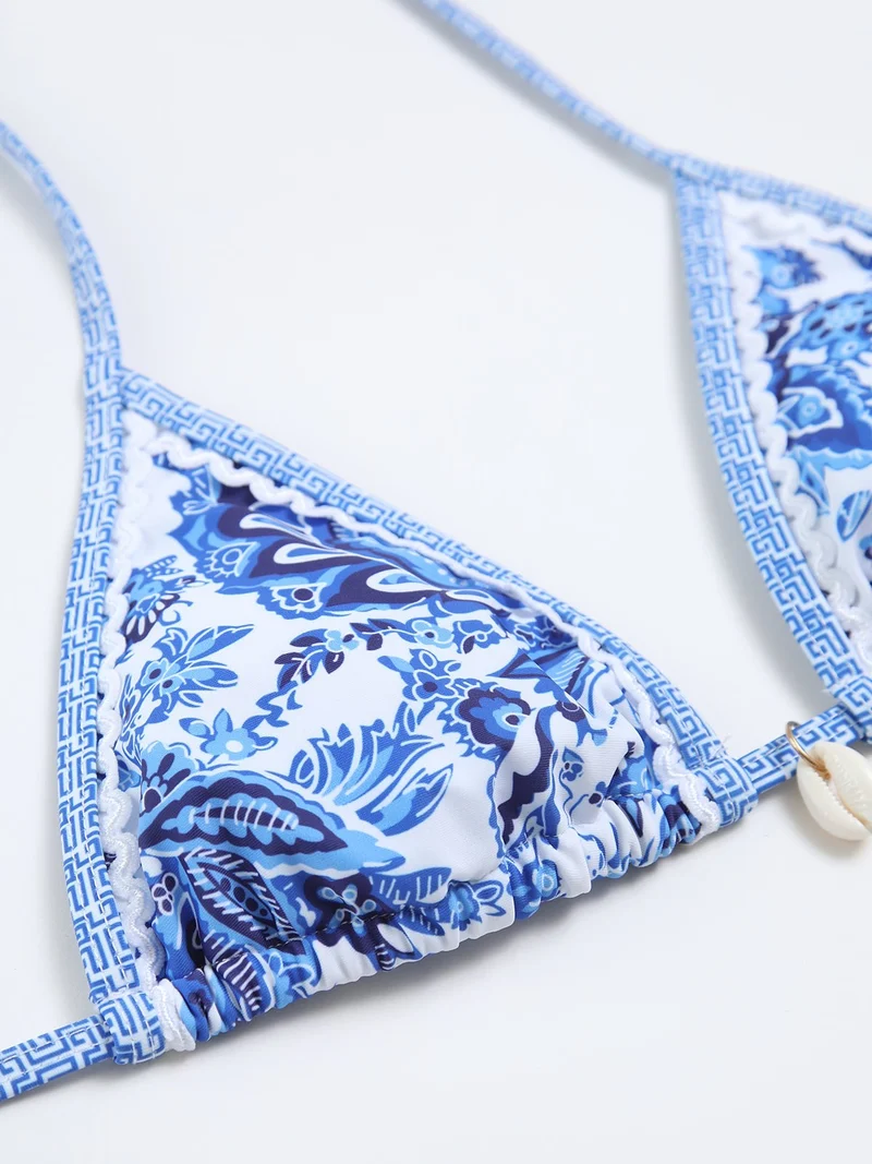 Bikini Halter Imprimé pour Femmes
