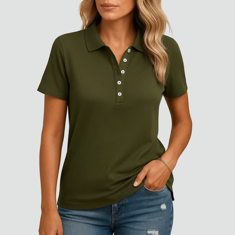 Polo Femme Casual Manches Courtes pour Femmes