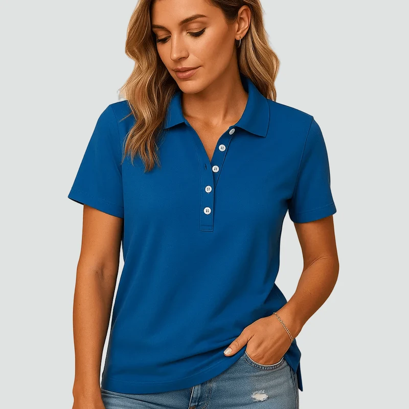 Polo Femme Casual Manches Courtes pour Femmes