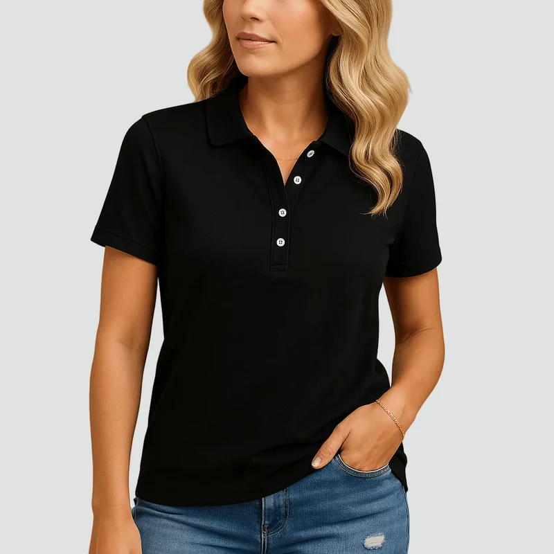 Polo Femme Casual Manches Courtes pour Femmes