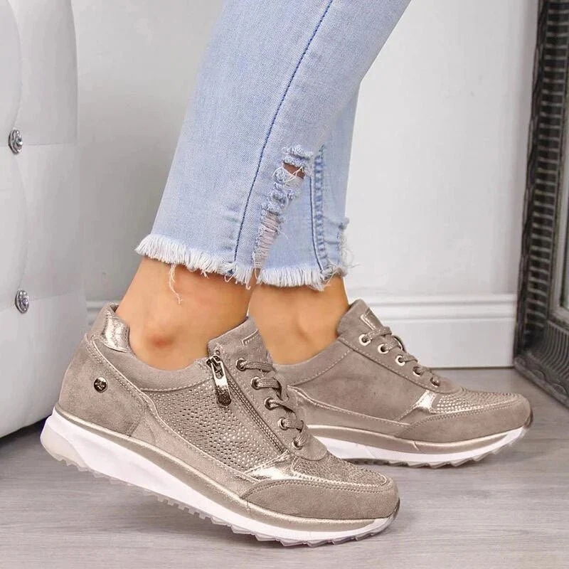 Chaussures à Enfiler Confortables en Cuir pour Femmes