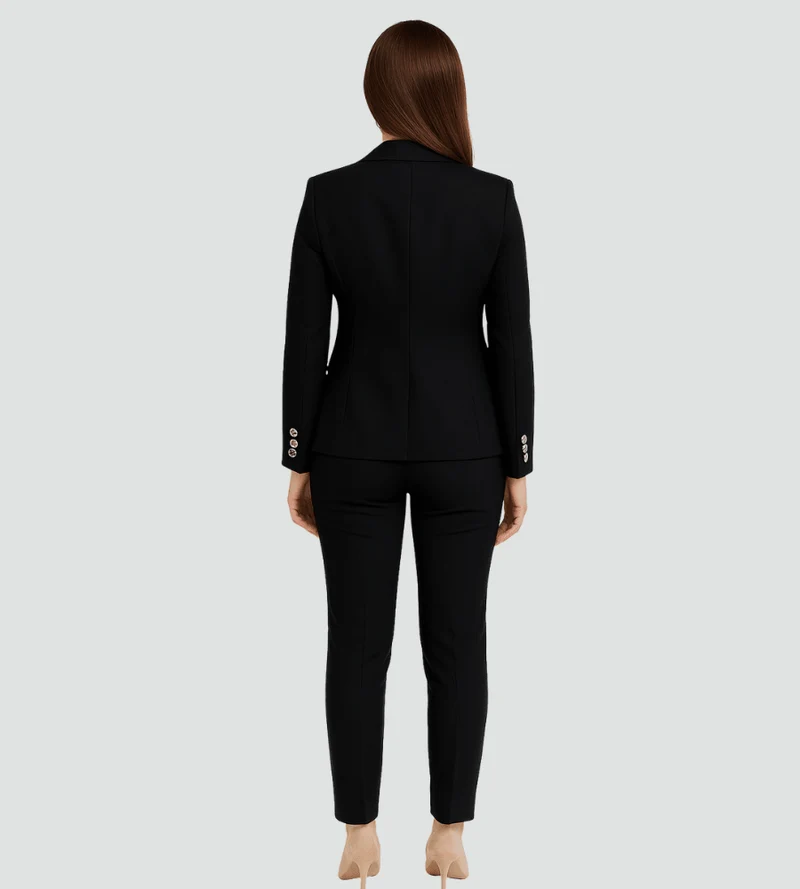 Costume Femme à Double Boutonnage