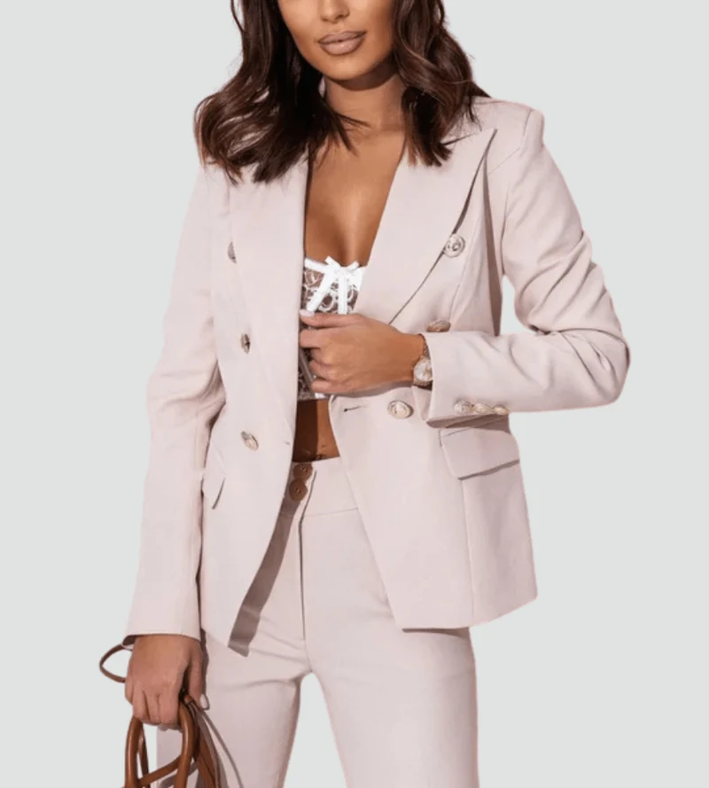 Ensemble Tailleur Double Boutonnage pour Femmes