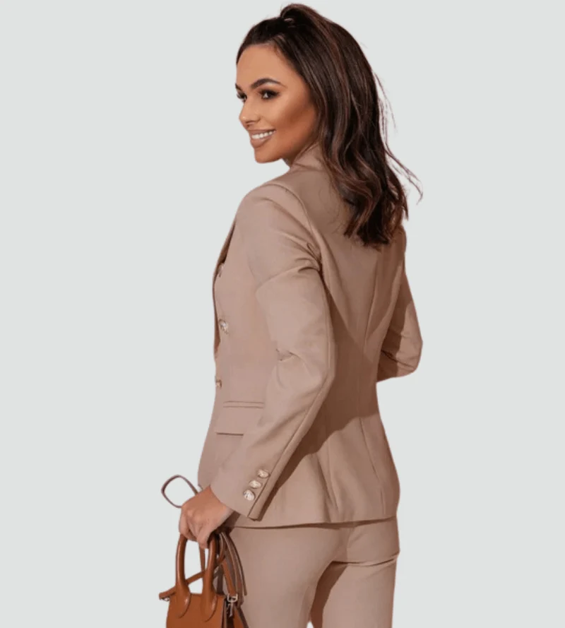 Ensemble Tailleur Double Boutonnage pour Femmes