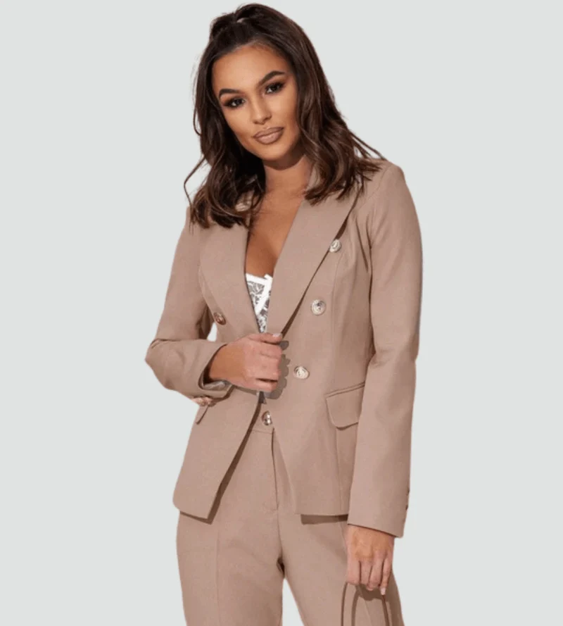 Ensemble Tailleur Double Boutonnage pour Femmes