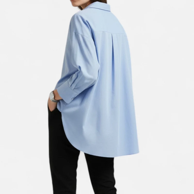 Chemise Oxford Femme à Manches Longues