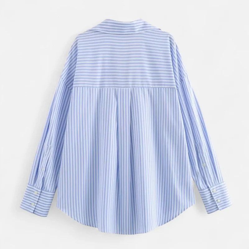 Chemise Oxford Femme à Manches Longues