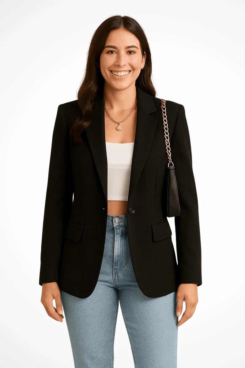 Veste Blazer Cardigan à Manches Longues pour Femmes