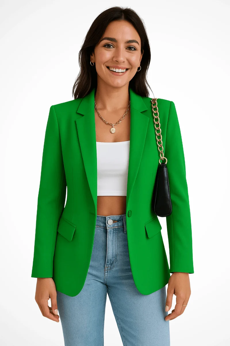 Veste Blazer Cardigan à Manches Longues pour Femmes