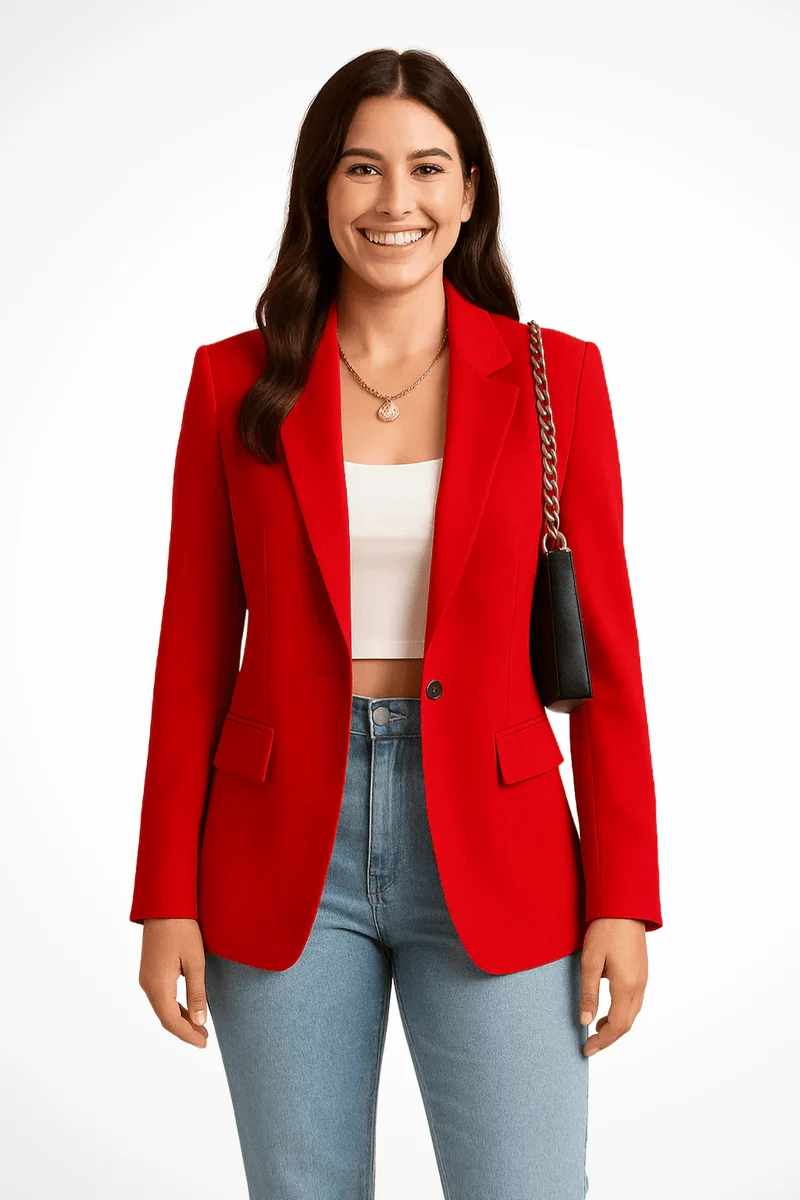 Veste Blazer Cardigan à Manches Longues pour Femmes
