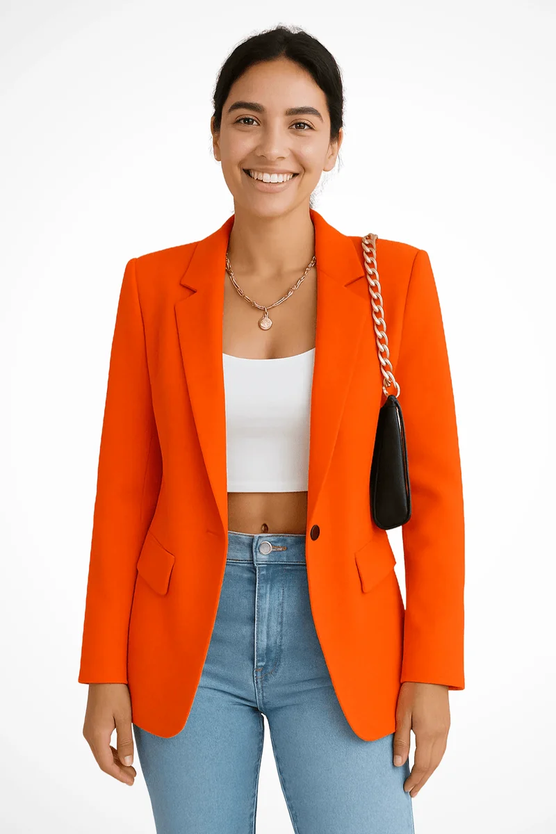 Veste Blazer Cardigan à Manches Longues pour Femmes