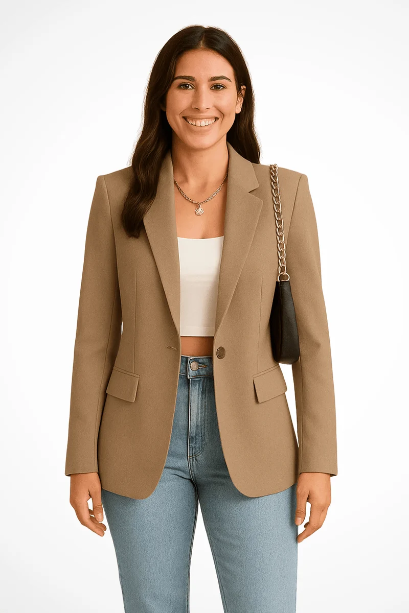 Veste Blazer Cardigan à Manches Longues pour Femmes