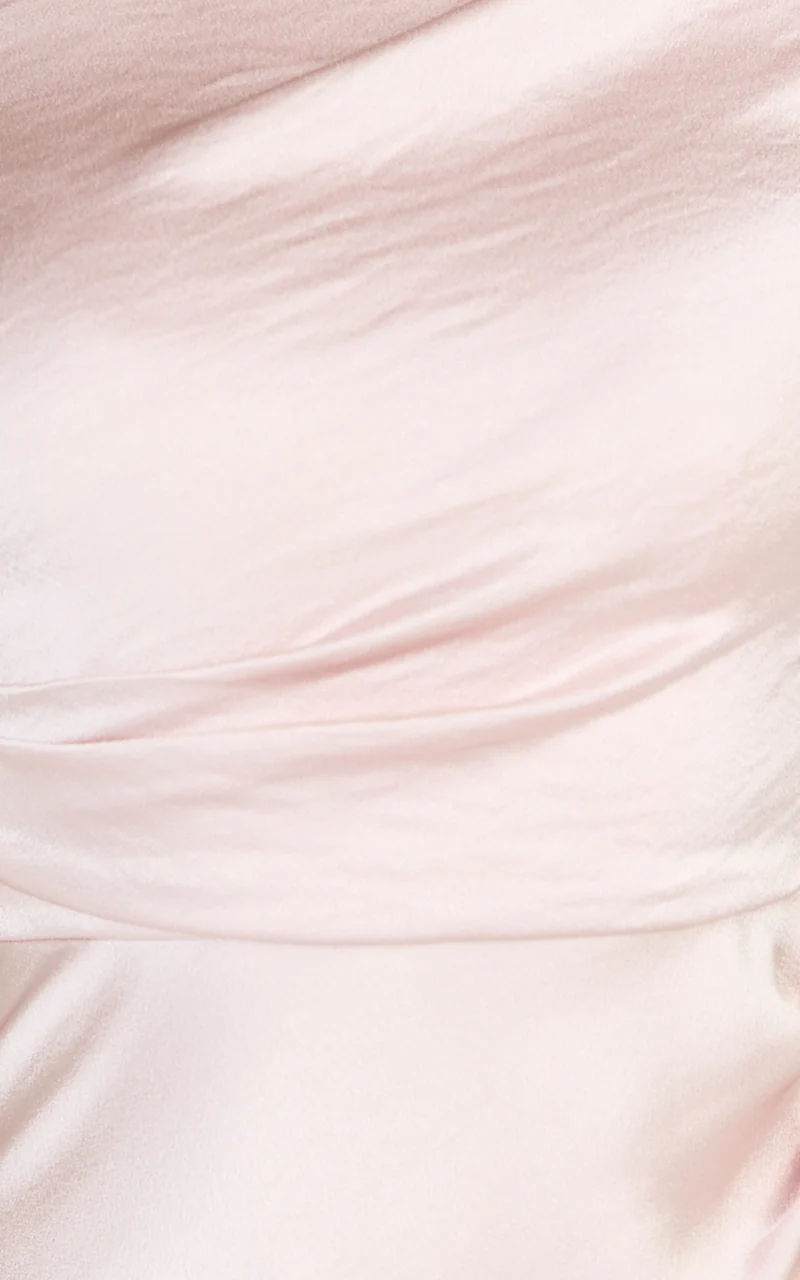 Laurie Maxi Dress - One Shoulder Ruched Dress in Pink