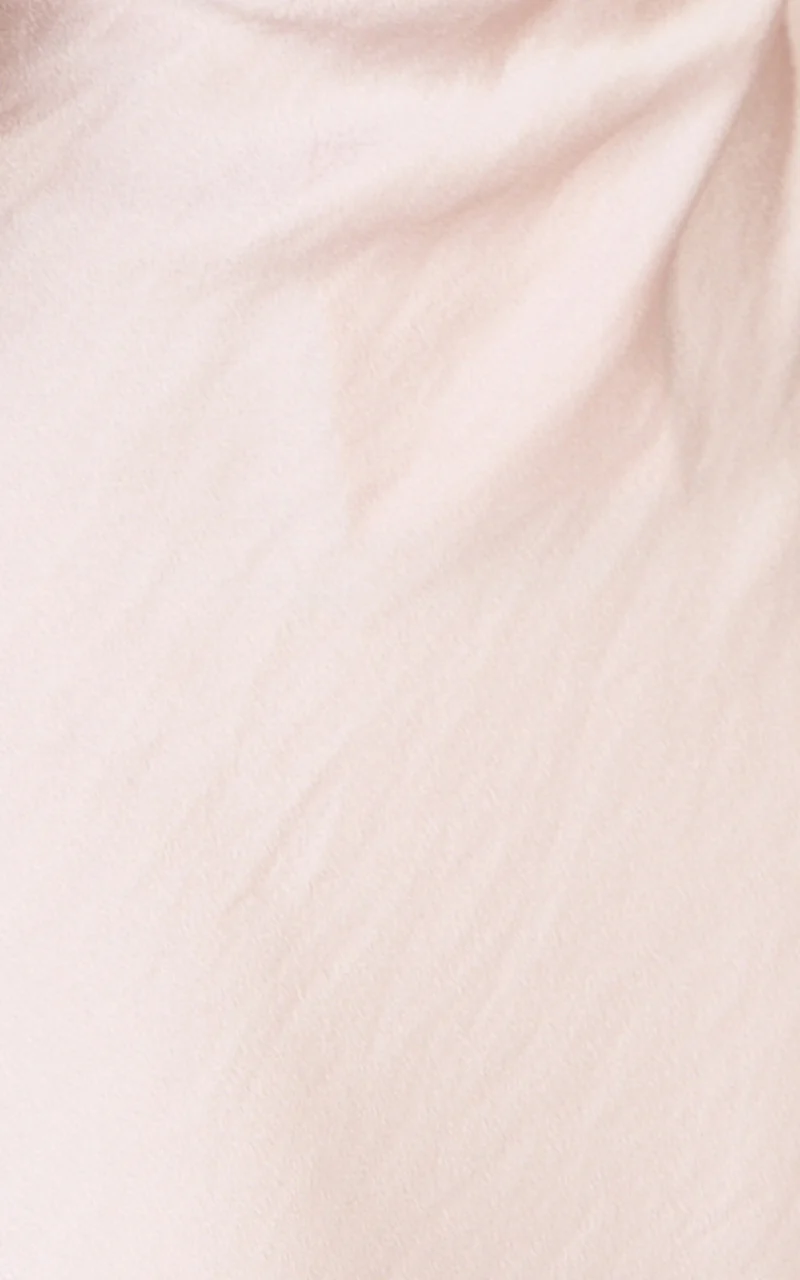 Khalani Midi Dress - Deep V Neck Satin Slip Dress in Light Pink