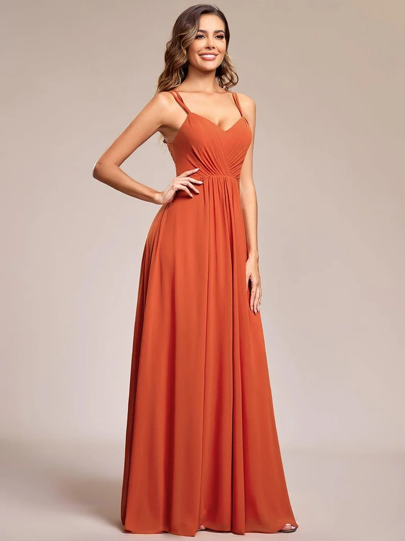 ever RUBY|Robe de soirée en mousseline et dentelle dos nu bretelles fines