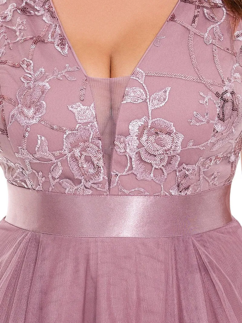pretty SASHIA|Robes de bal Asymétrique Tulle Paillettes High Low Grande taille(Vente finale)