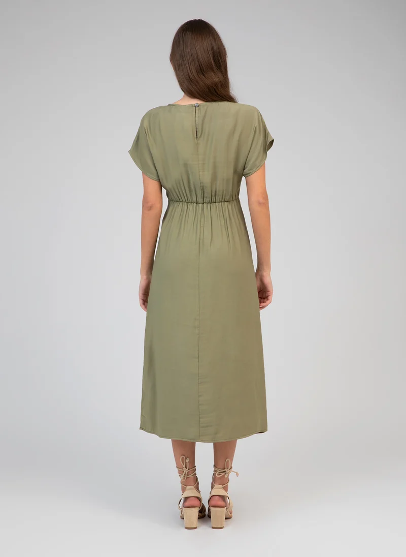 ROBE MIDI MOUNDY militaire