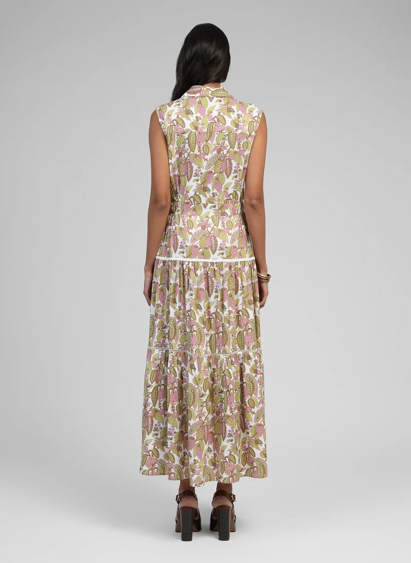 ROBE LONGUE OPAVIA ampelia tilleul