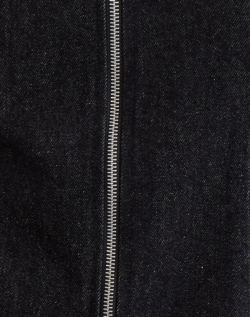 Gilet Janae en Denim Black Wash