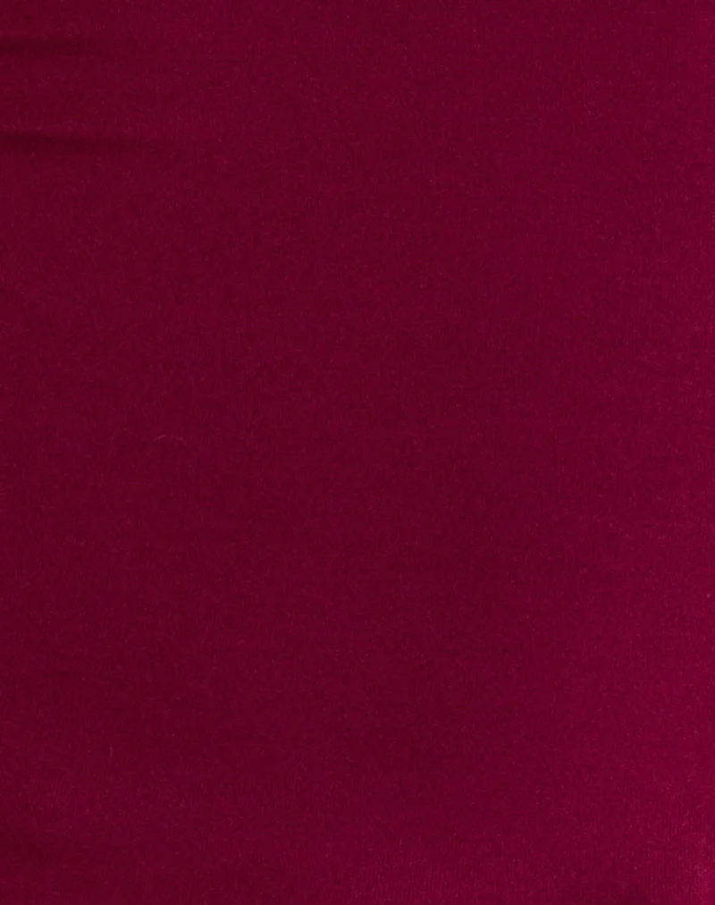 Cuthbe Off the Shoulder Twist Top in Burgundy (Top torsadé à épaules dénudées)