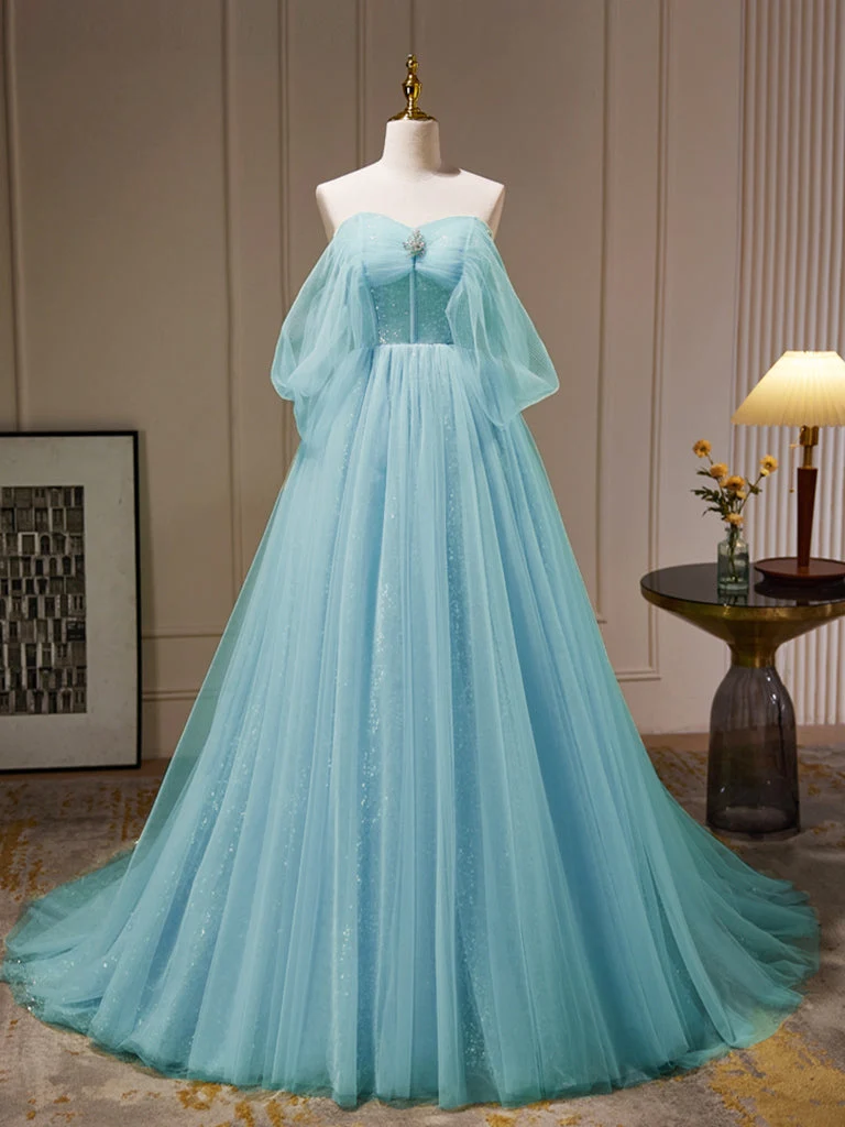 Vert citron romantique voir à travers la robe de bal en tulle robe de bal robe formelle
