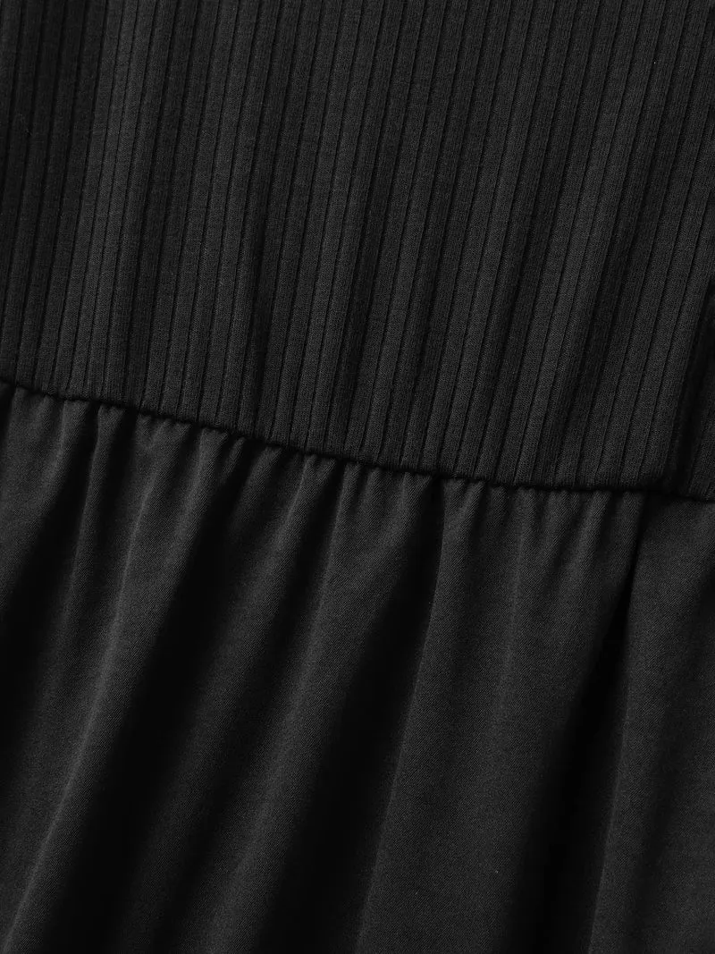 Backless Waist-Defining Tie Midi Dress