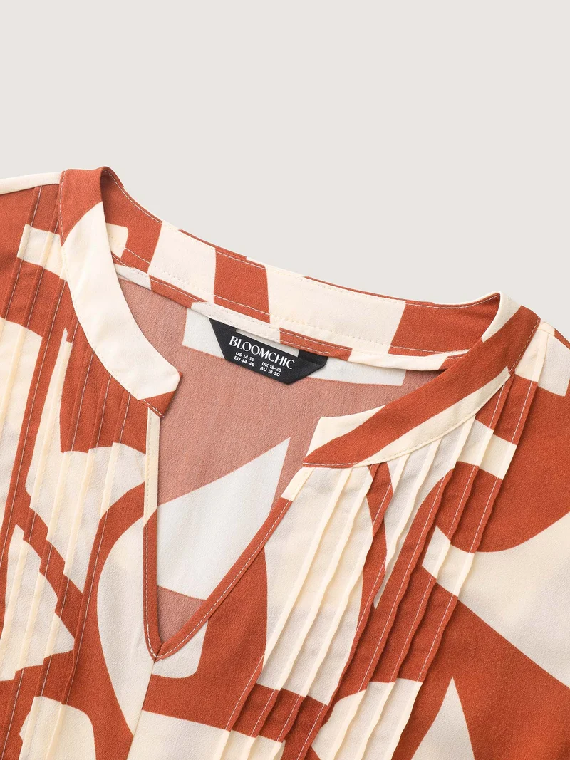 Toothpick Pleat Notched Collar Midi Dress