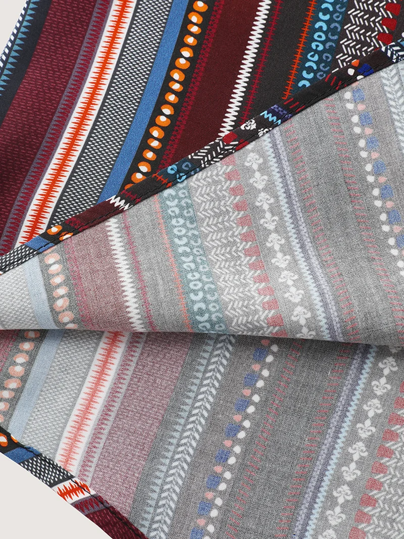 Colorful Stripe Button-Down Shirt