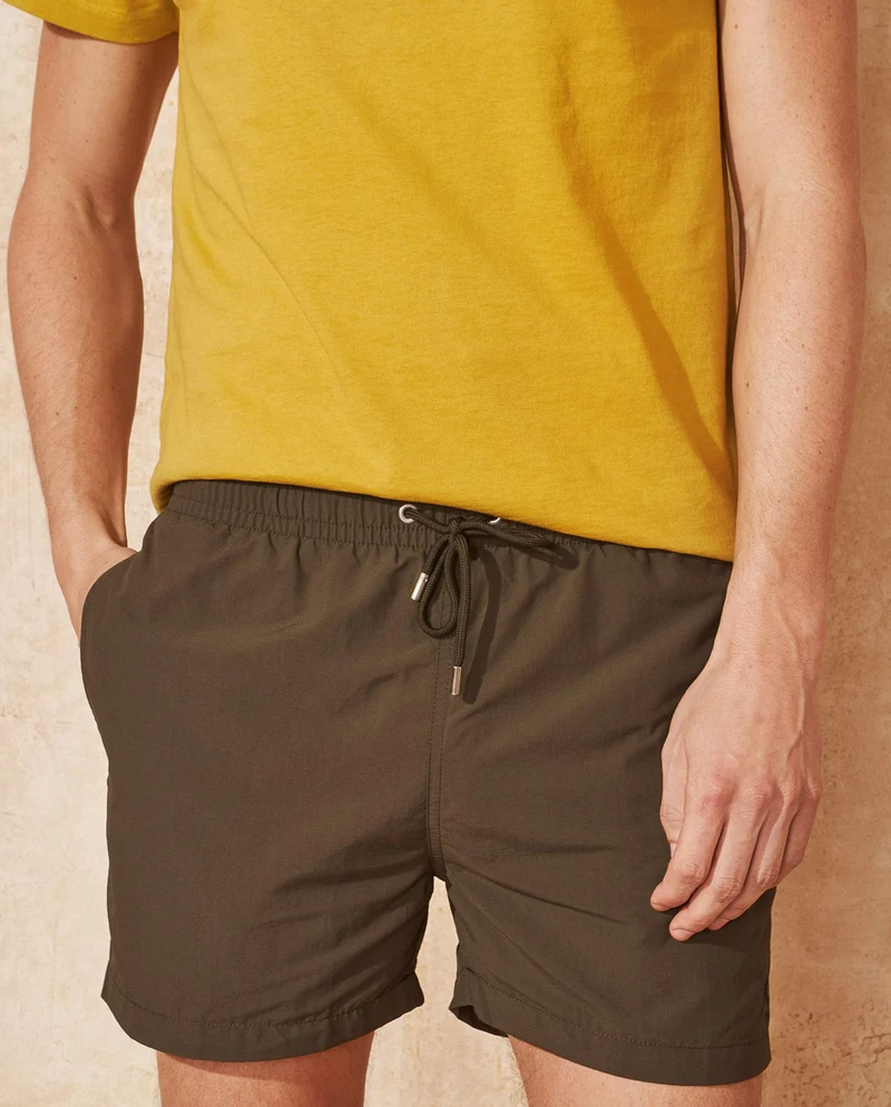 Short de bain uni recyclé