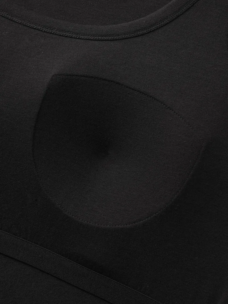 Supportive Bra Pleated Fitted Tank Top
