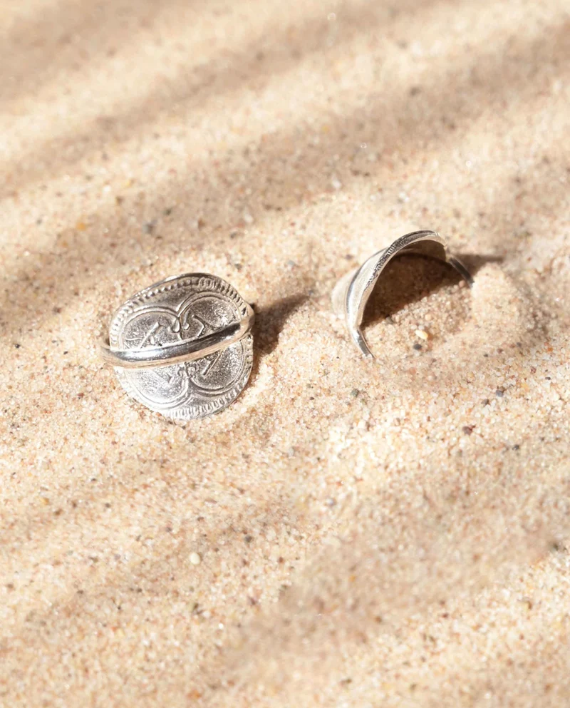 Bague pièce en argent recyclé