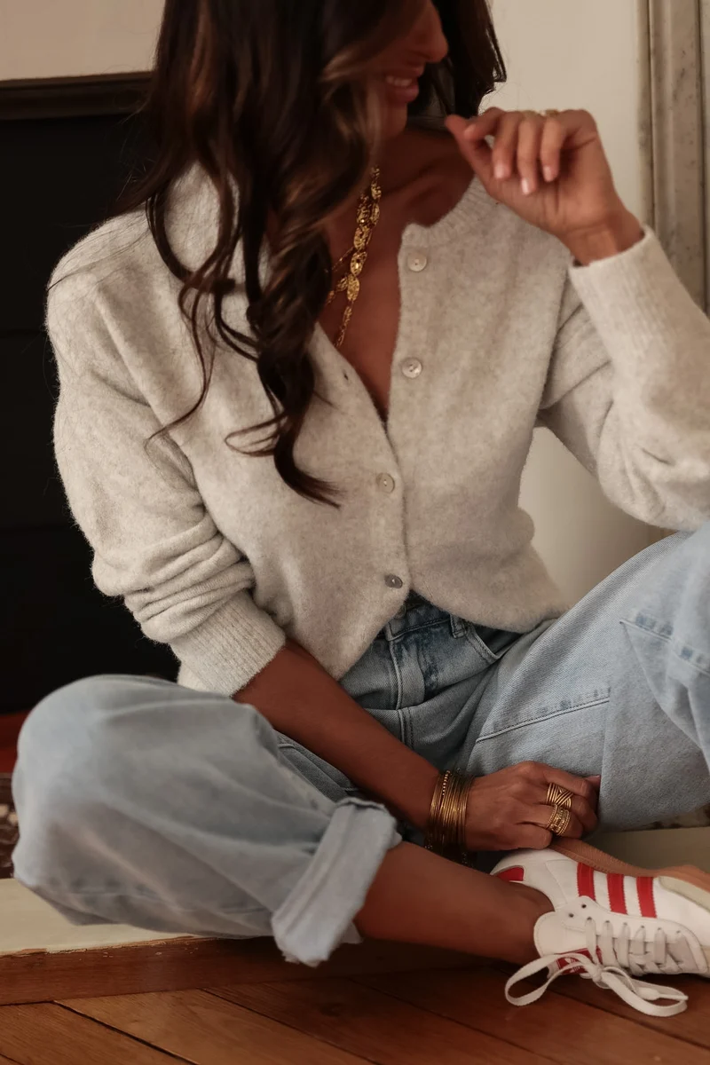 Gilet Garance gris