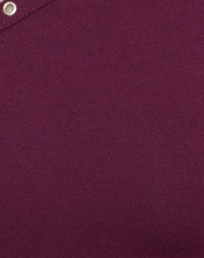 Haut à lacets Sudata en jersey de rayonne, violet foncé