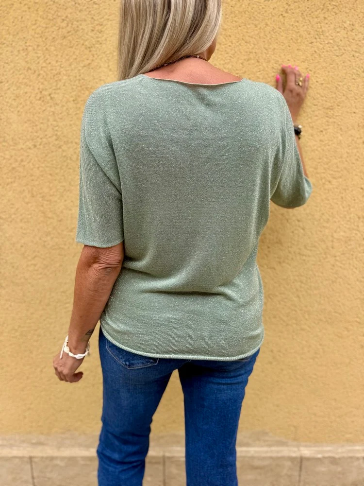 Teeshirt brillant Julio tilleul