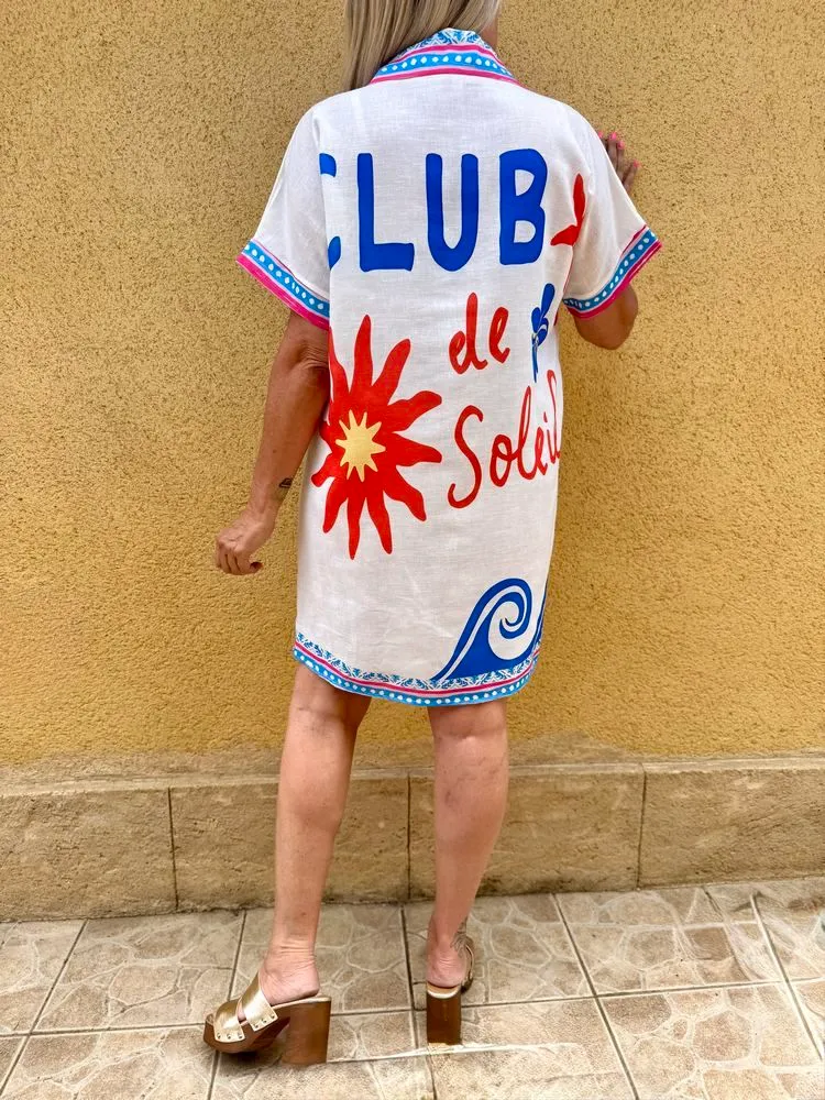 Robe en viscose et lin Lina Summer