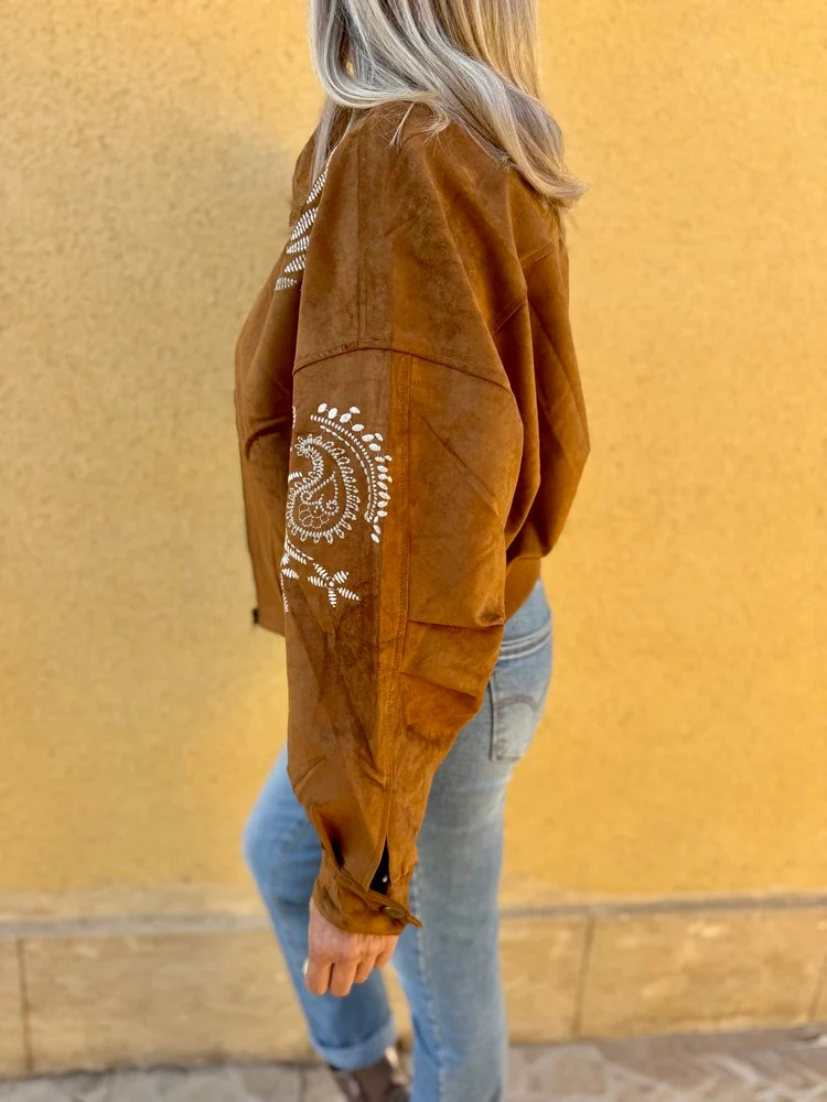 Blouson brodé Nico