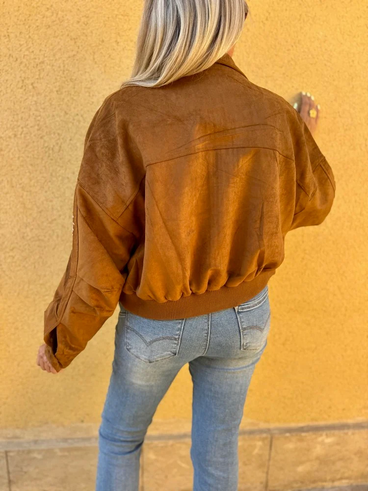 Blouson brodé Nico