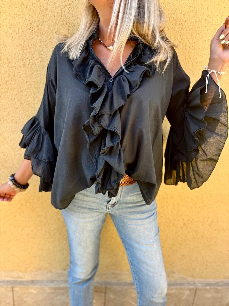 Chemise Lolita noir
