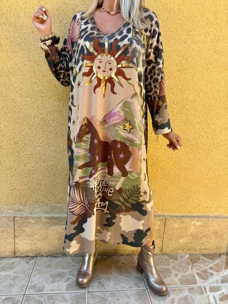 Robe imprimée Valentina Soleil