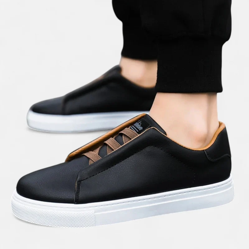 Sneakers slip-on cuir