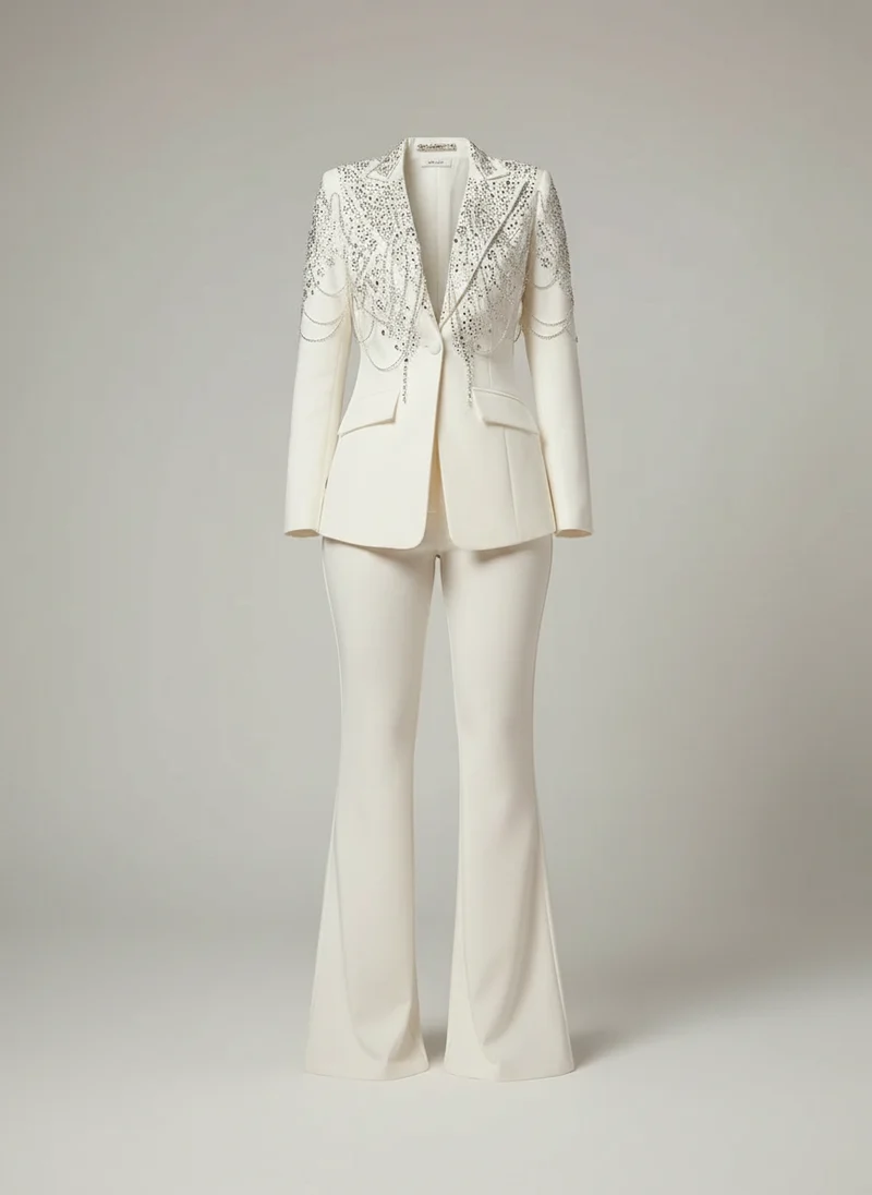 Ensemble blazer coupe structurée
