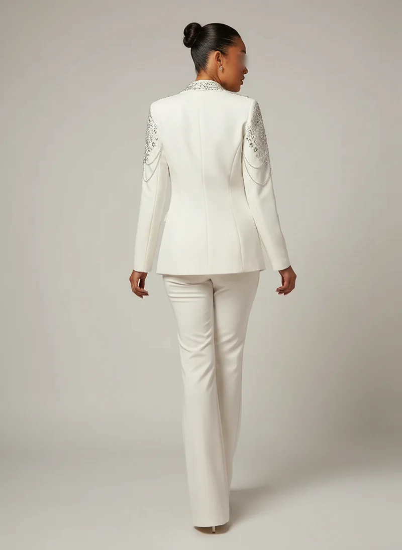 Ensemble blazer coupe structurée