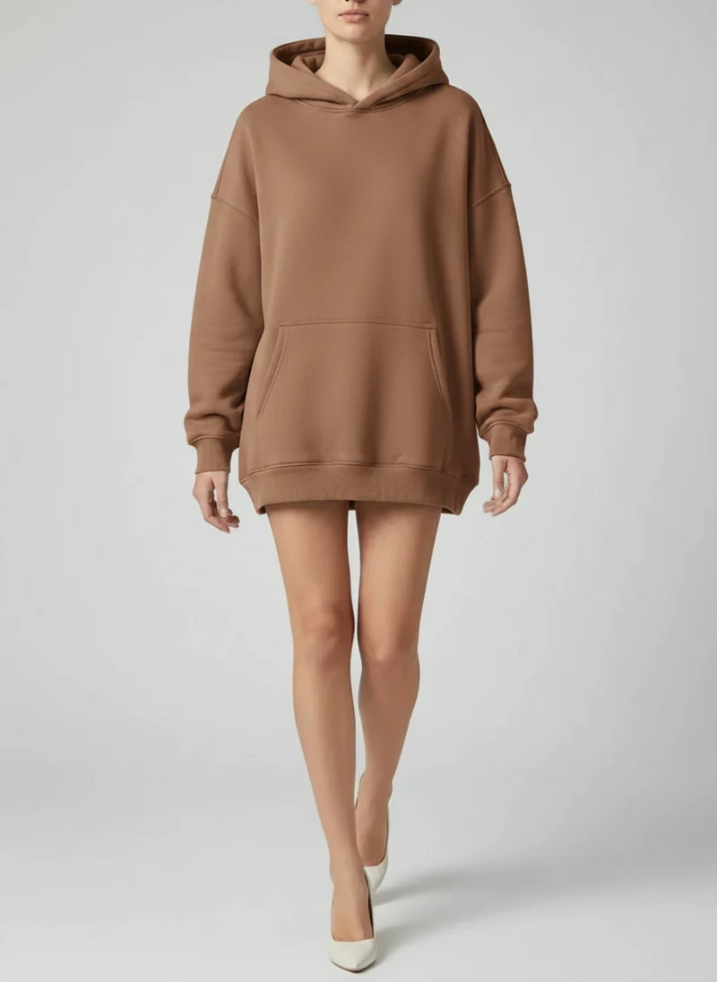 Hoodie oversized doublure polaire